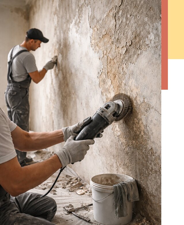 Снятие и удаление краски со стен в Обнинске от 2132 руб. — ОТДЕЛОЧНИК-Бнн