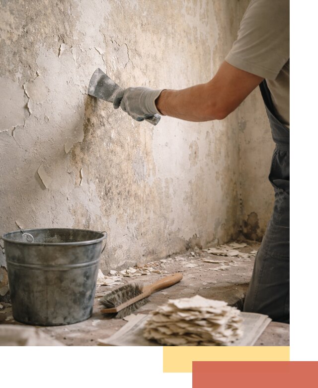 Удаление старой краски со стен в Обнинске качественно и быстро