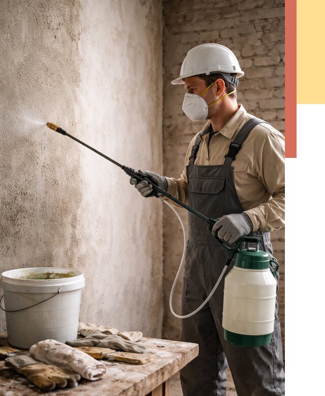 Антисептическая обработка стен в Обнинске от 1218 руб. — быстро и недорого | ОТДЕЛОЧНИК-Бнн