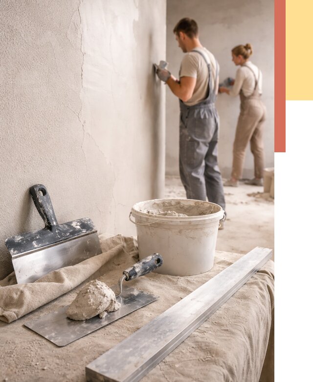 Штукатурка стен гипсовая в Обнинске от 4568 руб/м2 — быстро и недорого | ОТДЕЛОЧНИК-Бнн