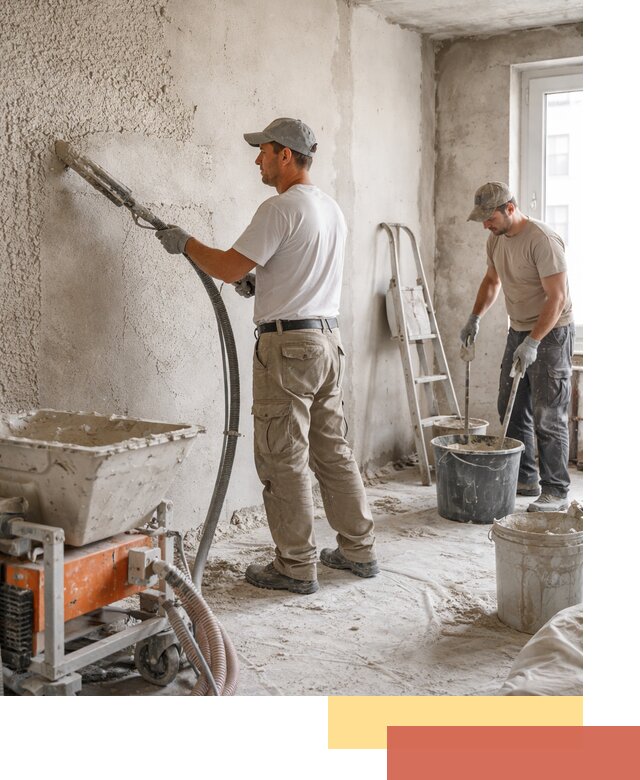 Машинная штукатурка стен в Обнинске — быстро и качественно