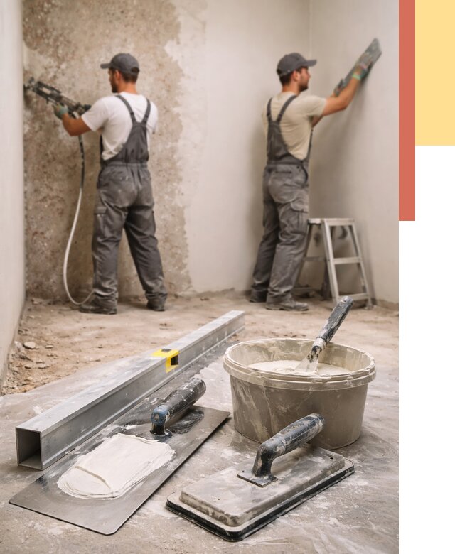 Штукатурка стен под обои в Обнинске от 4568 руб./м2 — выравнивание под обои | ОТДЕЛОЧНИК-Бнн