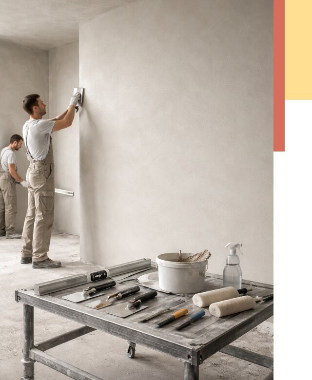 Штукатурка стен под покраску в Обнинске от 4568 руб./м² — качественно и недорого | ОТДЕЛОЧНИК-Бнн