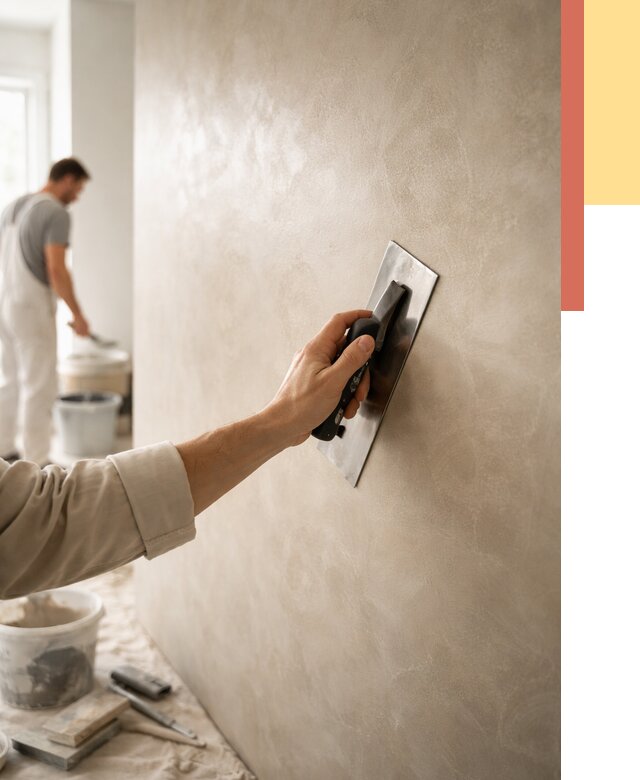 Венецианская штукатурка в Обнинске от 3553 руб/м² — нанесение стен под ключ | ОТДЕЛОЧНИК-Бнн