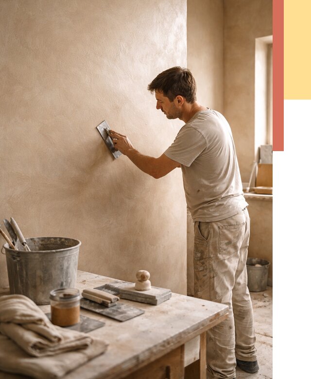 Марокканская штукатурка таделакт в Обнинске под ключ от 4263 руб. | ОТДЕЛОЧНИК-Бнн