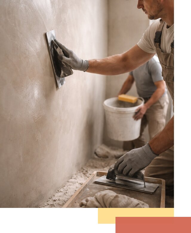 Нанесение марокканской штукатурки таделакт в Обнинске