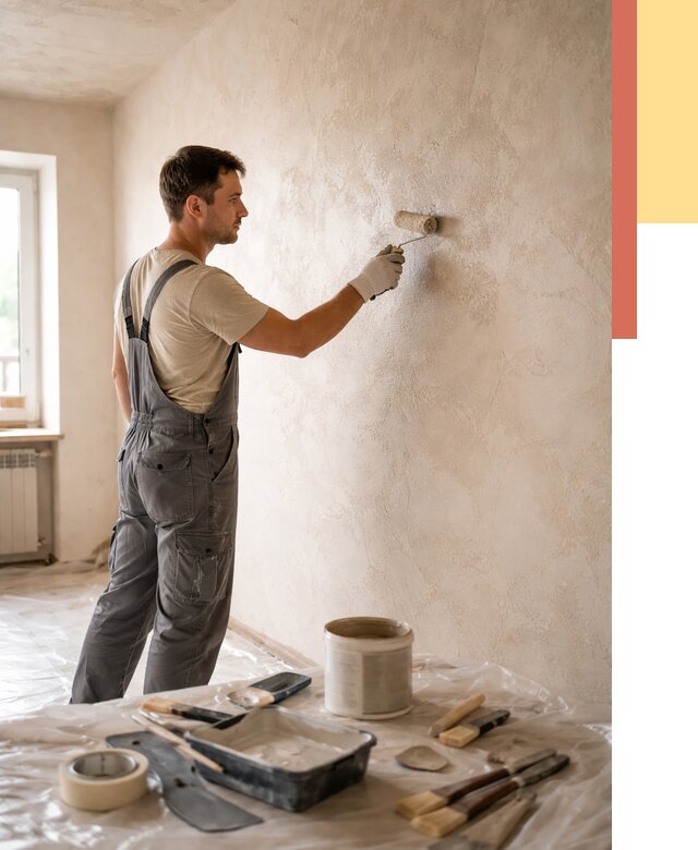 Нанесение лессирующей краски по декоративке в Обнинске от 1776 руб. | ОТДЕЛОЧНИК-Бнн