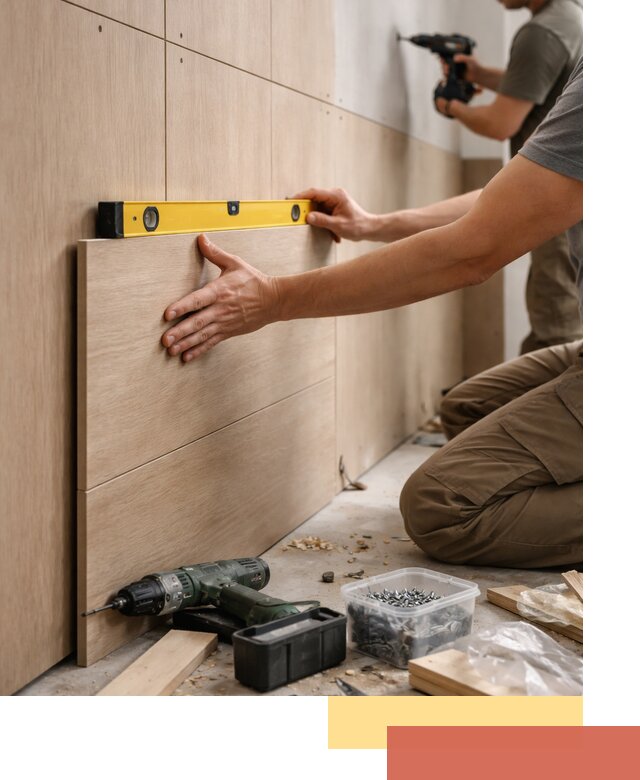 Профессиональный монтаж МДФ панелей на стены в Обнинске