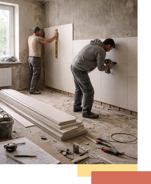 Монтаж ПВХ панелей на стены в Обнинске качественно и быстро