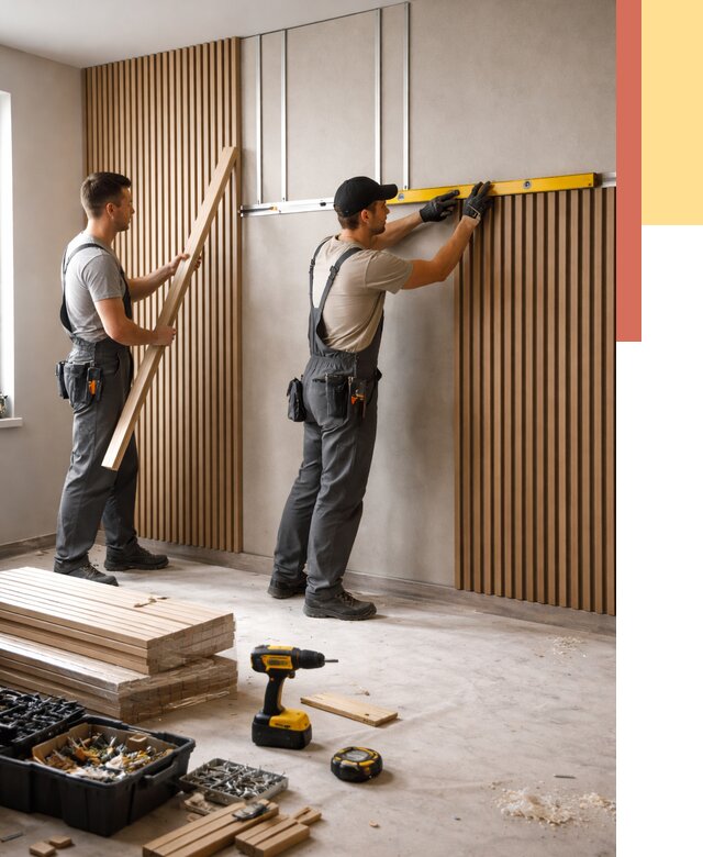 Монтаж реечных панелей на стены в Обнинске от 1218 руб. — быстро и недорого | ОТДЕЛОЧНИК-Бнн