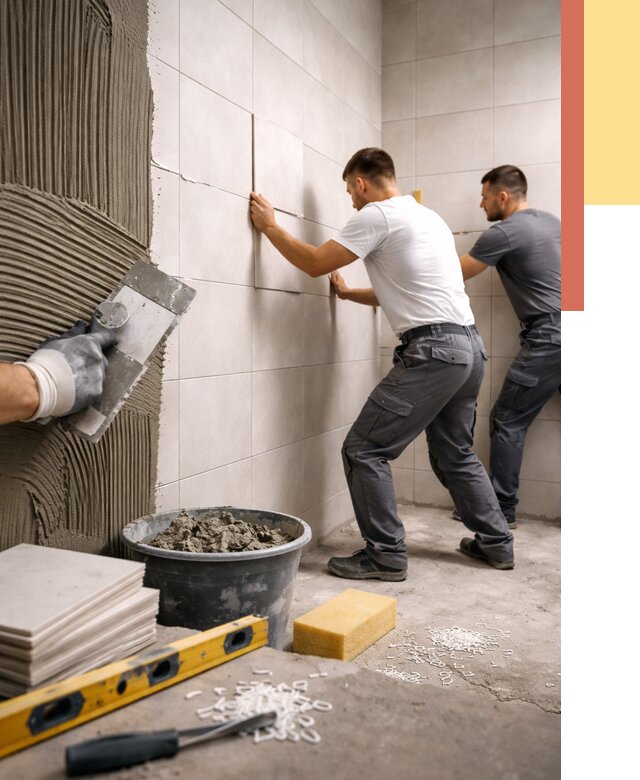 Укладка плитки на стены в Обнинске от 863 руб. — качественно и недорого | ОТДЕЛОЧНИК-Бнн