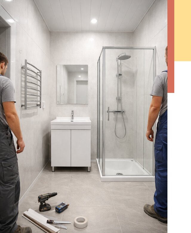 Отделка ванной комнаты панелями ПВХ в Обнинске от 4568 руб. за м2 | ОТДЕЛОЧНИК-Бнн