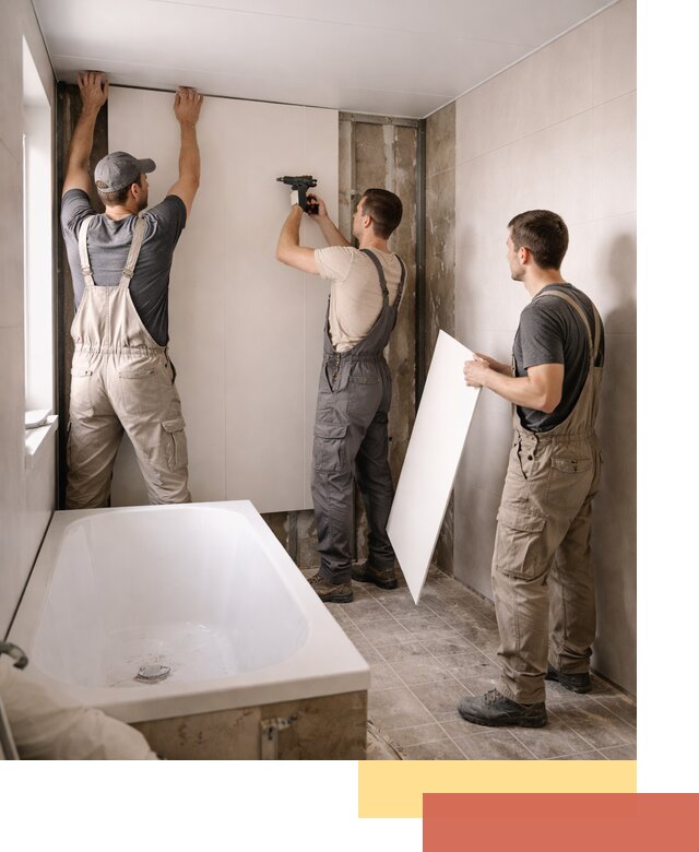 Отделка ванной панели ПВХ профессионально в Обнинске