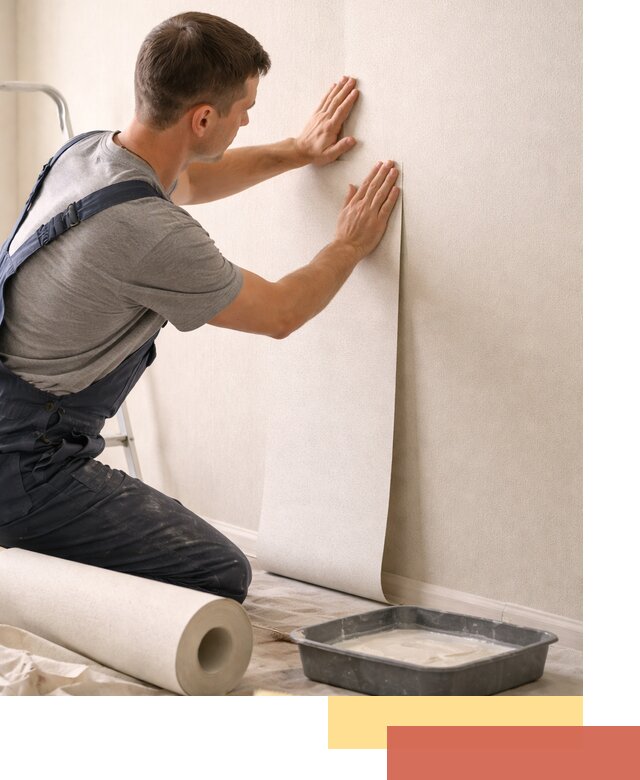 Поклейка флизелиновых обоев в Обнинске качественно и быстро