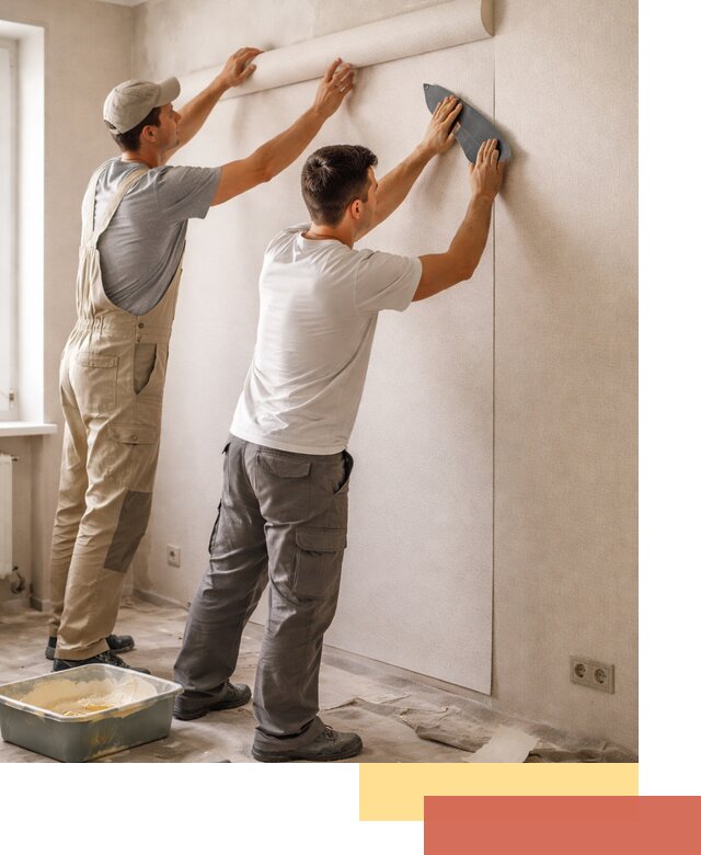 Поклейка виниловых обоев в Обнинске профессионально и качественно