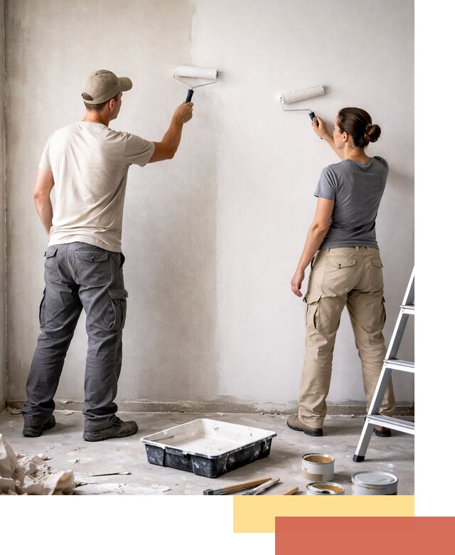 Окраска стен по стеклохолсту в Обнинске качественно и долговечно