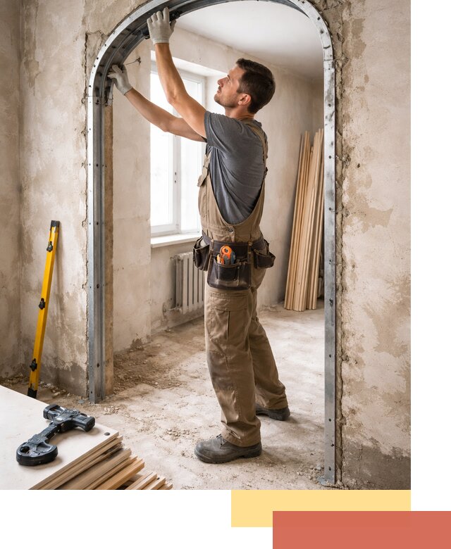 Устройство арочного проема в Обнинске под ключ