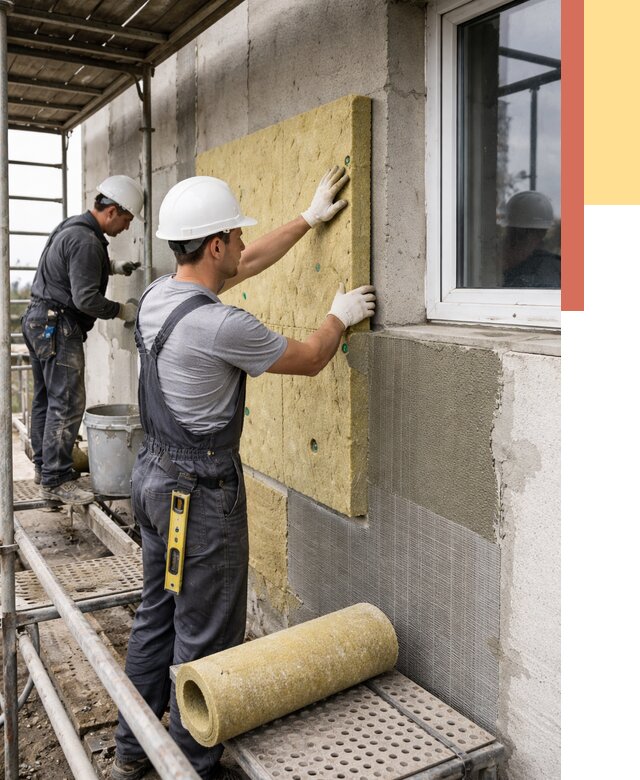 Утепление стен в Обнинске от 4365 руб. под ключ — быстро и недорого | ОТДЕЛОЧНИК-Бнн