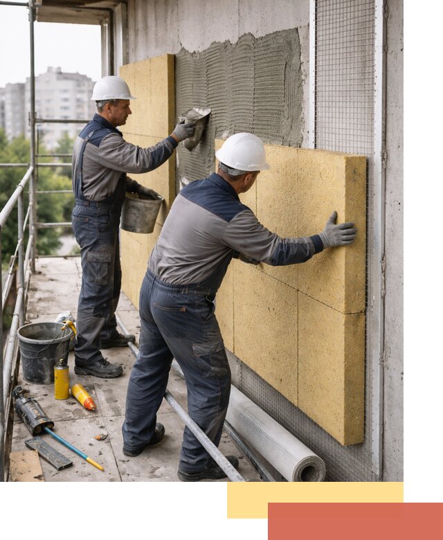 Утепление стен зданий и домов в Обнинске качественно и надежно