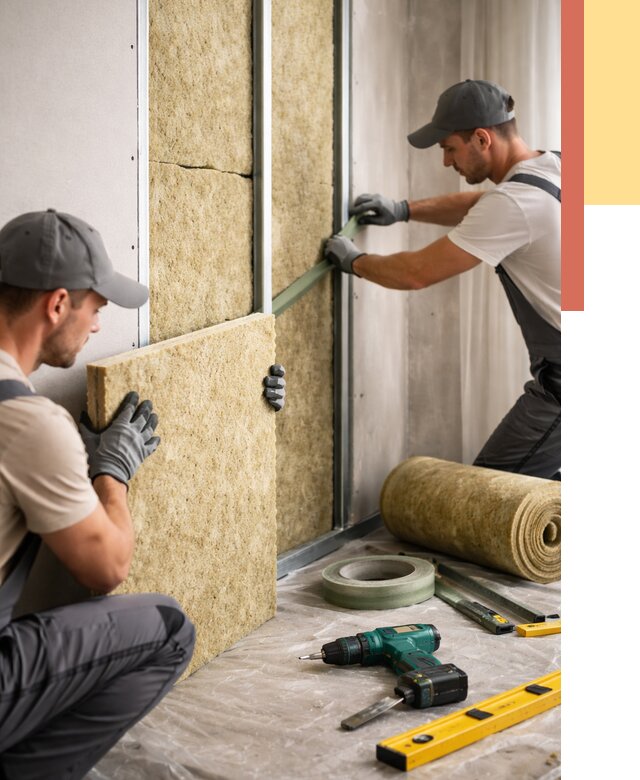 Шумоизоляция стен в Обнинске под ключ от 1878 руб. | ОТДЕЛОЧНИК-Бнн