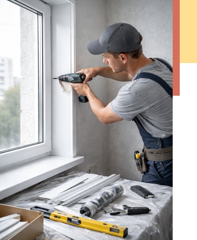 Установка пластиковых откосов в Обнинске от 2284 руб. | ОТДЕЛОЧНИК-Бнн монтаж, быстро и недорого