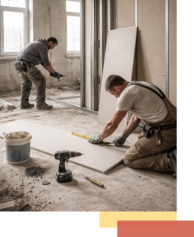 Кладка перегородок из ПГП под ключ в Обнинске