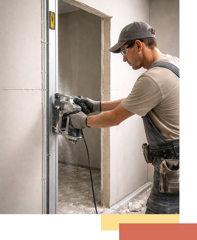 Устройство дверного проема в перегородке в Обнинске