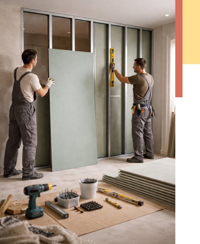 Перегородка из влагостойкого гипсокартона в Обнинске от 4872 руб. — монтаж под ключ | ОТДЕЛОЧНИК-Бнн