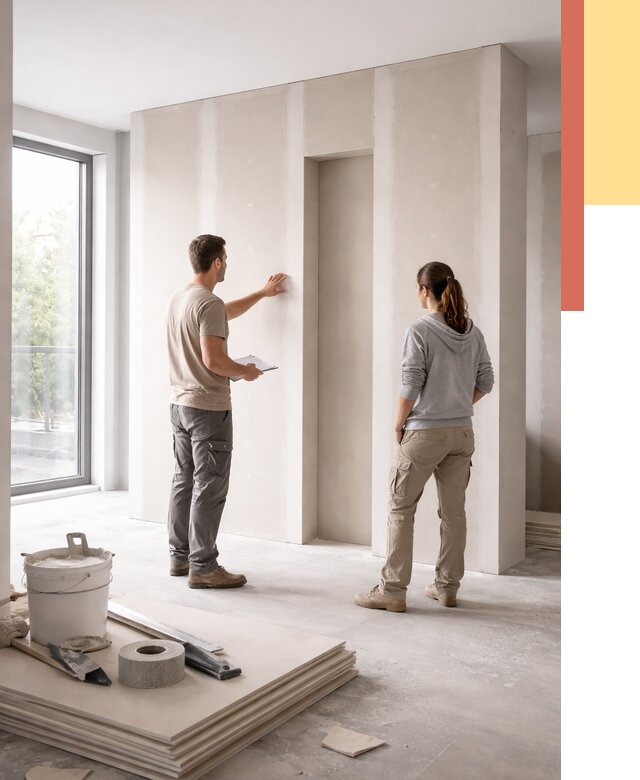 Зонирующая перегородка из гипсокартона в Обнинске от 2842 руб. под ключ | ОТДЕЛОЧНИК-Бнн