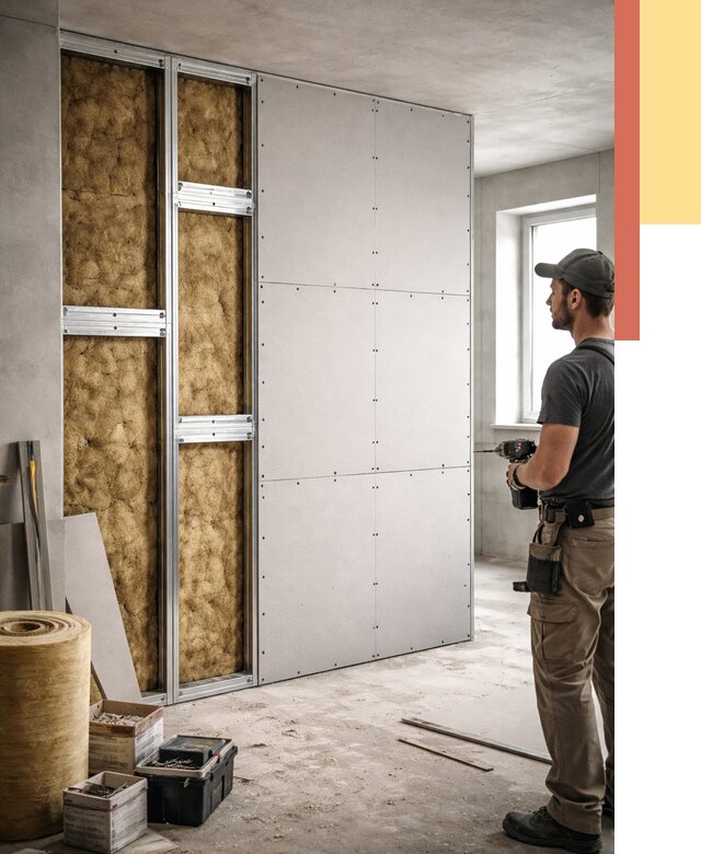 Усиленная перегородка под навеску в Обнинске от 12992 руб. — монтаж под ключ | ОТДЕЛОЧНИК-Бнн