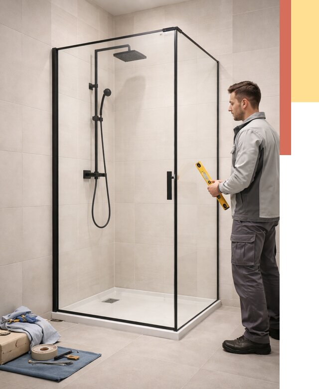 Стеклянные перегородки для душа в Обнинске от 12688 руб. | Монтаж под ключ — ОТДЕЛОЧНИК-Бнн