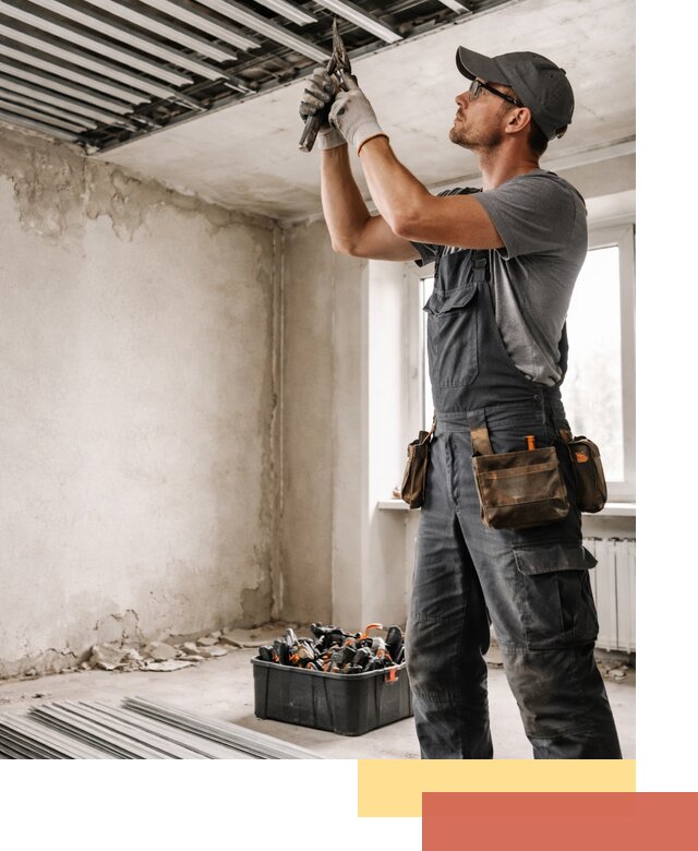 Демонтаж реечного потолка в Обнинске быстро и аккуратно