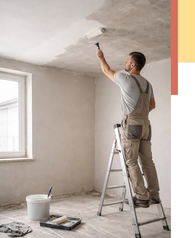 Грунтовка потолка в Обнинске от 2538 руб. — быстро и недорого | ОТДЕЛОЧНИК-Бнн