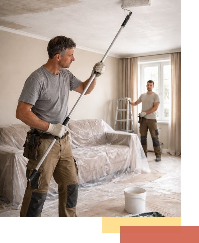 Грунтовка потолка в Обнинске — подготовка под покраску и отделку