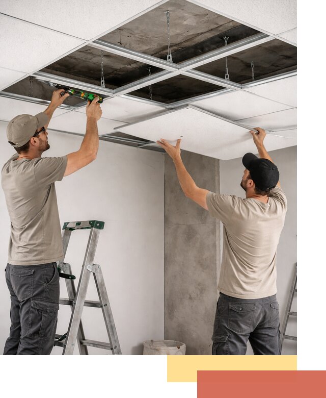 Монтаж потолка Армстронг под ключ в Обнинске