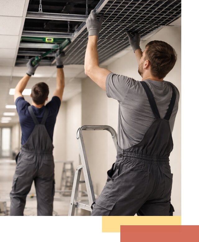 Монтаж потолка Грильято в Обнинске: установка под ключ качественно