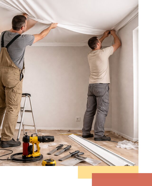 Монтаж ПВХ натяжного потолка в Обнинске качественно и быстро