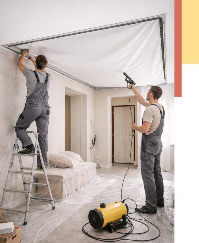 Монтаж натяжного потолка в прихожей в Обнинске от 2690 руб. под ключ | ОТДЕЛОЧНИК-Бнн