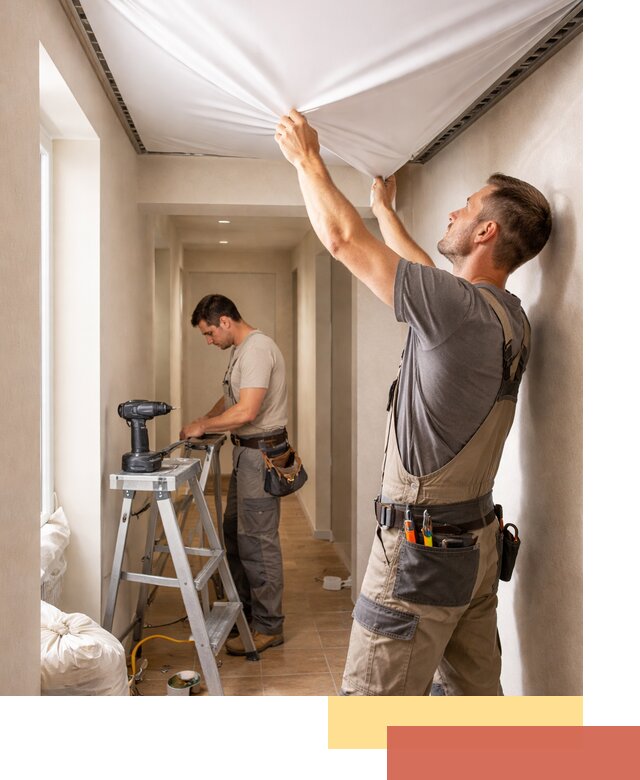 Монтаж натяжного потолка в прихожей в Обнинске