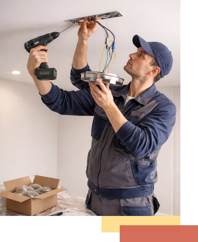 Установка люстры в натяжной потолок в Обнинске