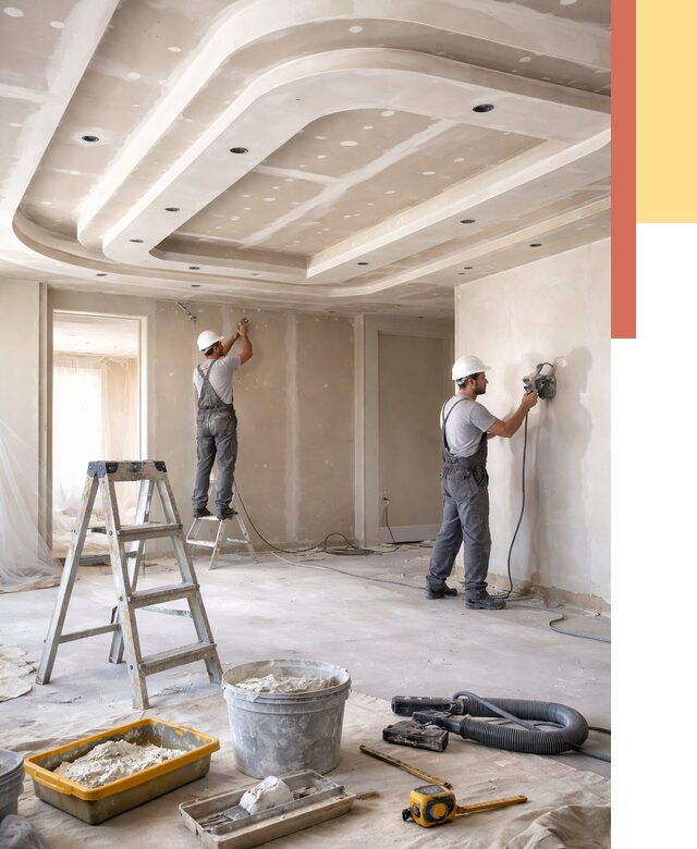 Многоуровневый потолок из гипсокартона в Обнинске от 761 руб. под ключ | ОТДЕЛОЧНИК-Бнн