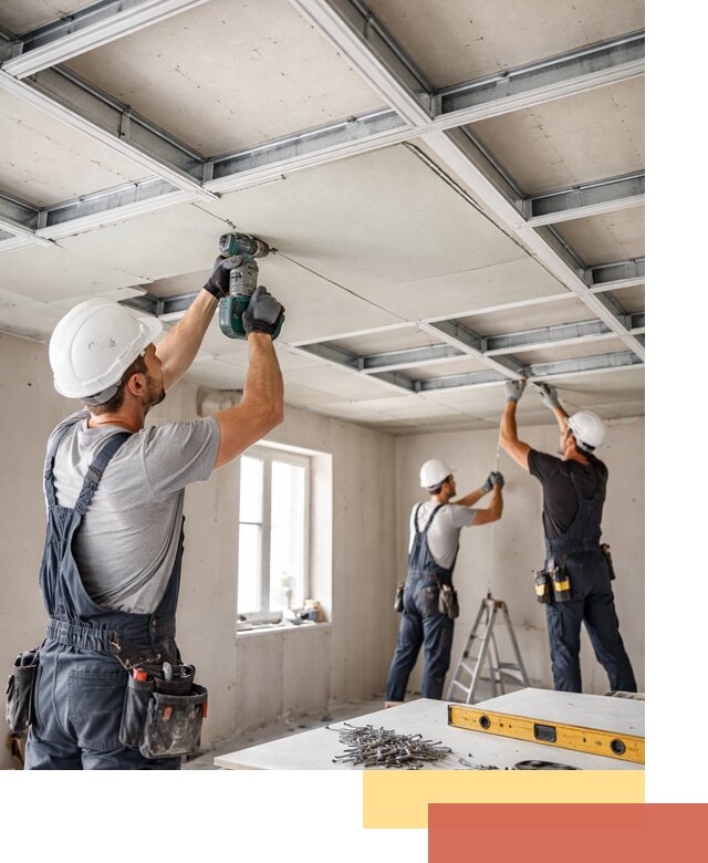 Кессонный потолок из гипсокартона под ключ в Обнинске