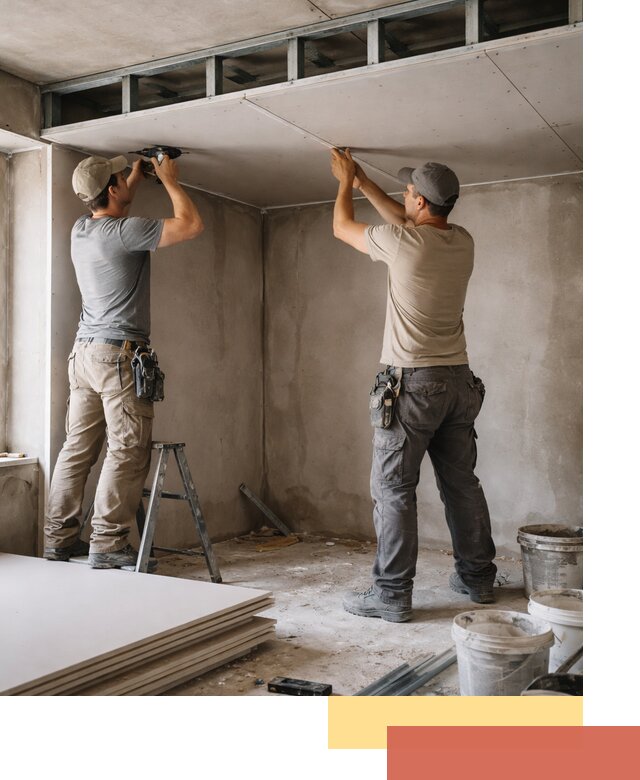 Короб из гипсокартона на потолке под ключ в Обнинске