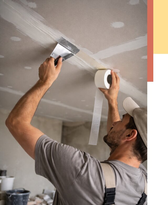 Обработка швов потолка ГКЛ в Обнинске от 7613 руб. под ключ | ОТДЕЛОЧНИК-Бнн