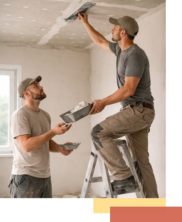 Шпаклевка потолка из гипсокартона в Обнинске качественно и быстро