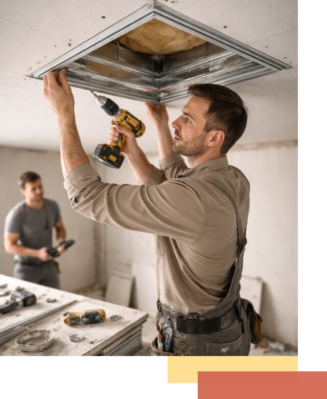 Монтаж люка в потолок из ГКЛ в Обнинске