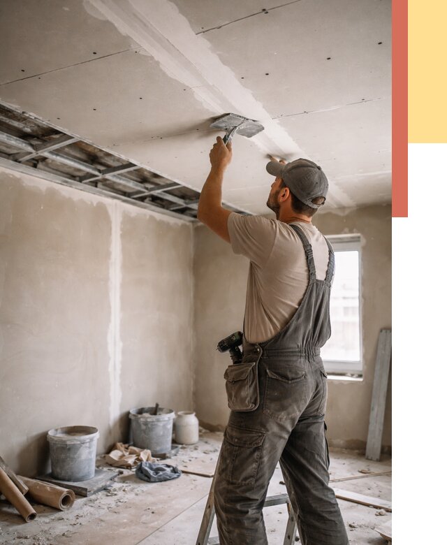Ремонт потолка из гипсокартона в Обнинске от 660 руб./м² — быстро и недорого | ОТДЕЛОЧНИК-Бнн