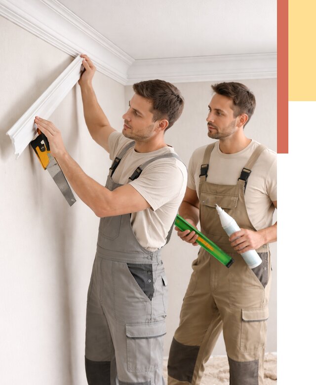 Монтаж потолочного плинтуса в Обнинске от 2335 руб. — быстро и недорого | ОТДЕЛОЧНИК-Бнн