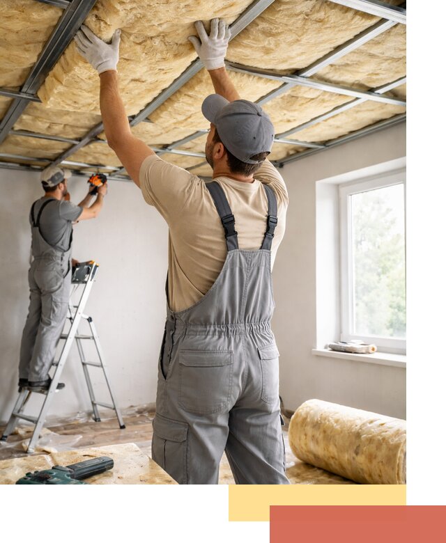 Утепление потолка под ключ в Обнинске качественно и быстро