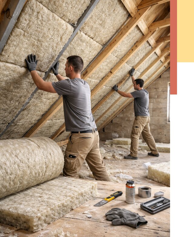 Утепление потолка минватой в Обнинске от 1472 руб. — быстро и недорого | ОТДЕЛОЧНИК-Бнн